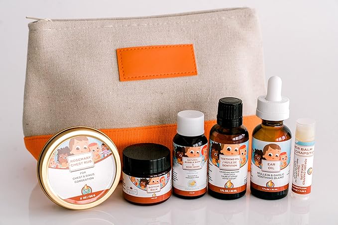 Punkin Butt Gift Bag Set | Teething Oil Ear Drops Chest rub Diaper Rash Bubble Bath Lip Balm