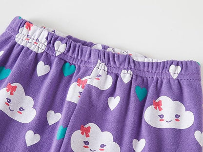 Babyroom Girls Matching Doll&Toddler 4 Piece Cotton Pajamas Toddler Christmas Sleepwear