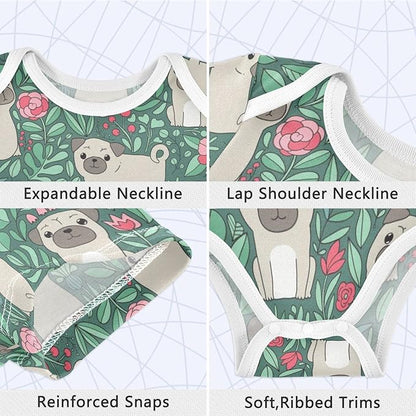 vvfelixl Dachshund Dog Baby Clothes for Boy Girl,Baby One-Piece Bodysuit for 0-24 Months,Short Sleeve