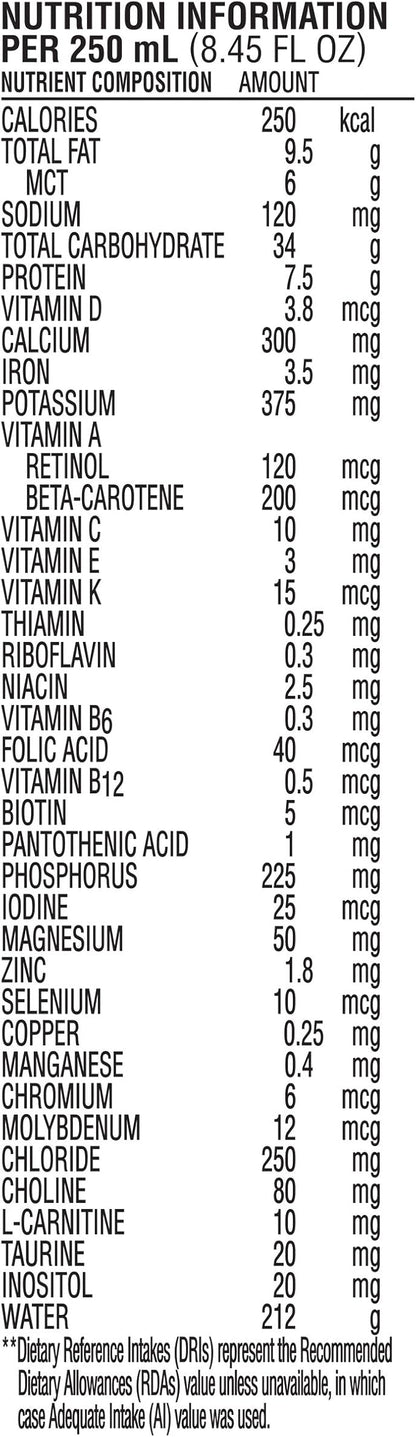 Peptamen Junior, Calorically Dense Tube Feeding Formula, for GI-Impaired Children Ages 1-13 Years (1 kcal/mL), Vanilla, 8.45 Fl Oz, 24 Count