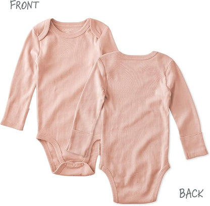 Blake 5-Pack Long Sleeve Bodysuits 100% Organic Cotton Baby Boys & Girls