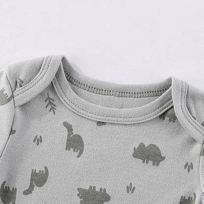 Baby Boy Girl Bodysuit 5 Pack Cotton Short Sleeve Romper Soft Baby Clothes Outfit 0-12 Month