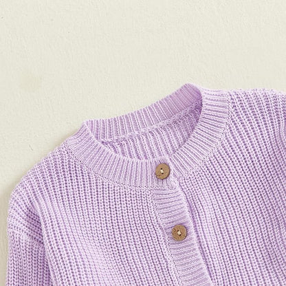 Baby Girl Cardigan Sweater Toddler Goose Embroidered Button Down Knit Sweaters Fall Winter Knitwear Jacket Clothes