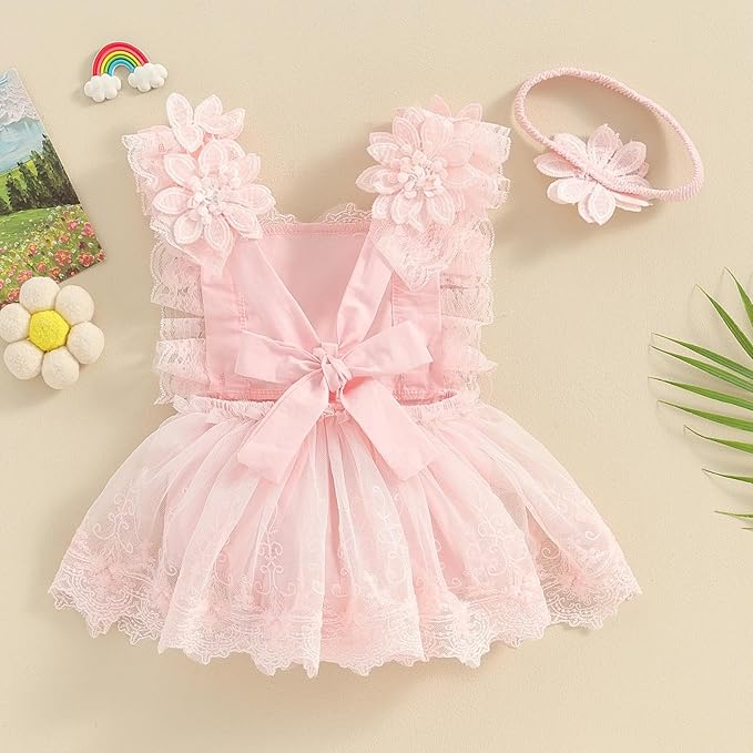 Baby Girl Clothes Floral Boho Lace Romper Bodysuit Romper Jumpsuit Summer Outfit Summer Baby Clothes Girls