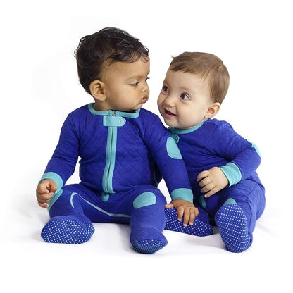 baby deedee Sleepsie Cotton Quilted Footie Pajama, 6-12 Month