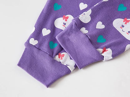 Babyroom Girls Matching Doll&Toddler 4 Piece Cotton Pajamas Toddler Christmas Sleepwear