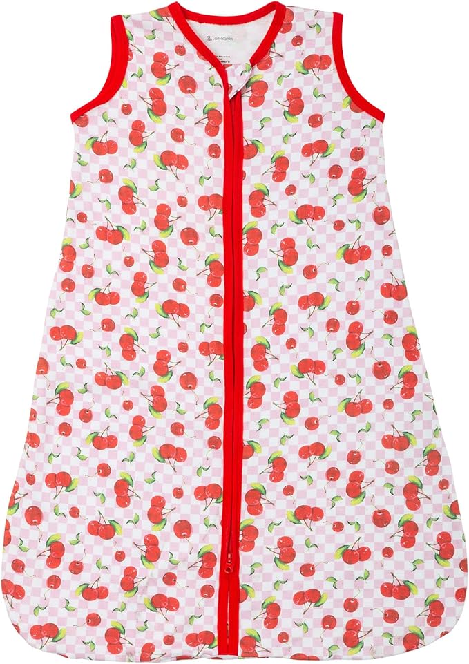 LollyBanks Sleep Sack, 100% Cotton Neutral Baby Sacks, 0.5 TOG Sleep Sacks Lightweight with 2-Way Zipper