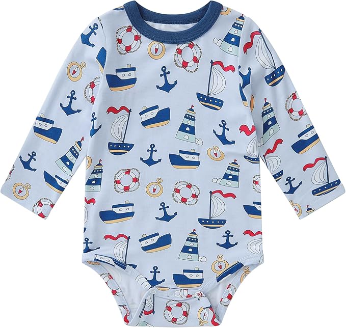 pureborn Baby Boys Girls Bodysuit Super Soft Cotton Romper 0-24 Months