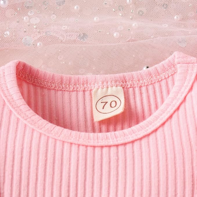 Hnyenmcko Newborn Baby Girl Christmas Clothes Infant Red Plaid Romper Dress Ruffle Long Sleeve Ribbed Bodysuit Headband Set