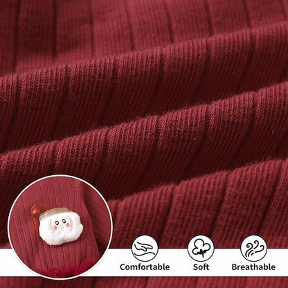 YOUNGER TREE Newborn Baby Girl Romper Dress Outfits Long Sleeve Floral Tutu Bodysuit with Leggings Hat Infant Fall Clothes