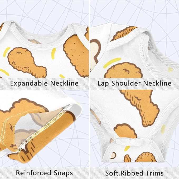 vvfelixl Dachshund Dog Baby Clothes for Boy Girl,Baby One-Piece Bodysuit for 0-24 Months,Short Sleeve