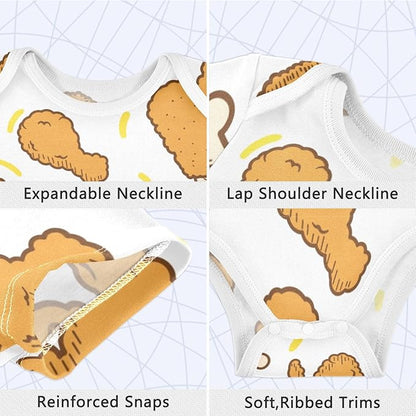 vvfelixl Dachshund Dog Baby Clothes for Boy Girl,Baby One-Piece Bodysuit for 0-24 Months,Short Sleeve