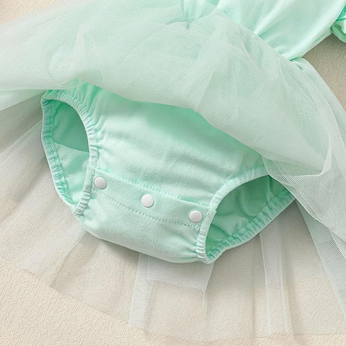 Baby Girl Clothes Infant Ruffle Sleeve Romper Dress Newborn Solid Tutu Skirt Sets Jumpsuit Headband Outfit