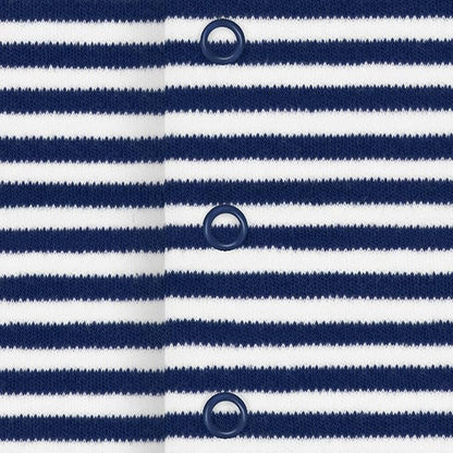 Creative Knitwear College Baby Striped Footed Romper - Team Logo, Multiple Colors, for Boys & Girls (0-9 Months)