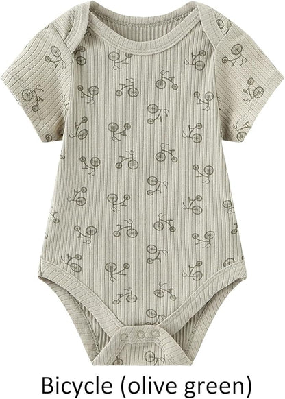 Baby Bodysuit Boy Girl Clothes Soft Newborn Infant Outfit Short Sleeve Romper