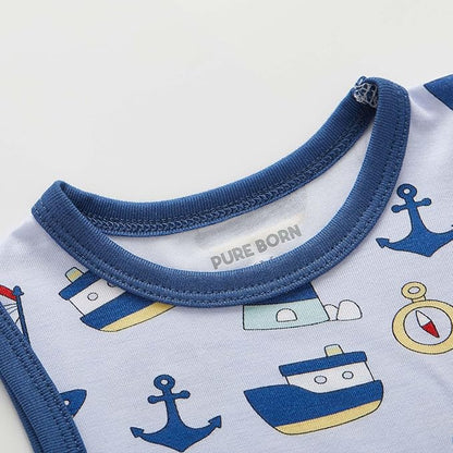 pureborn Baby Boys Girls Bodysuit Super Soft Cotton Romper 0-24 Months