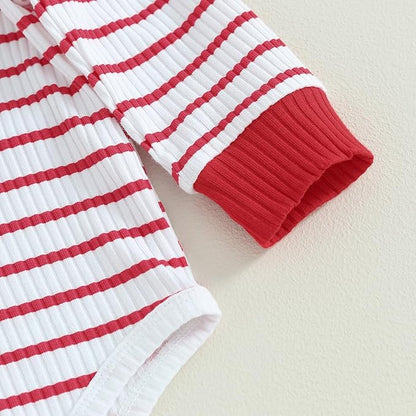 Newborn Baby Boy Girl Clothes Ribbed Knitted Long Sleeve Romper Pants Solid Cotton Infant Fall Winter Outfits 2Pcs