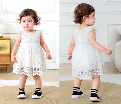 Baby Sock Shoes Toddler Walking Slippers Non-Slip Breathable Stripes Shoes with Soft Rubber Sole for Infant Boys Girls Slip On Sneakers