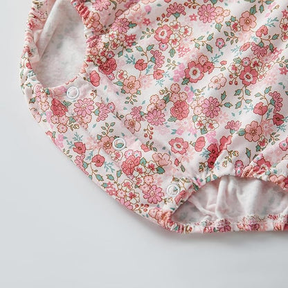 pureborn Baby Romper Bodysuits 2-Pack Unisex Soft Cotton One-Piece Outfit for Infant Boys Girls 0-24 Months