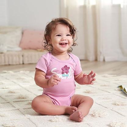 Gerber Unisex Baby 5-Pack Short-Sleeve Onesies