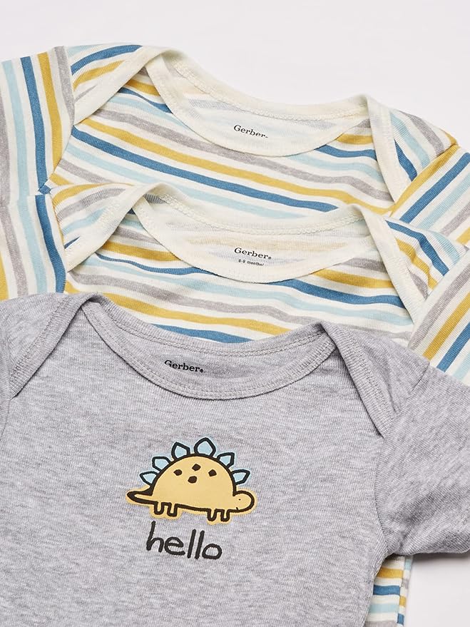 Gerber unisex-baby 8-pack Short Sleeve Onesies Bodysuits