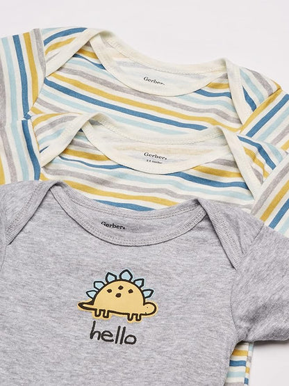 Gerber unisex-baby 8-pack Short Sleeve Onesies Bodysuits