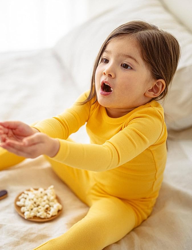 AVAUMA Baby Boys Girls Pajama Set Kids Toddler Snug fit Basic Cotton Sleepwear pjs for Daily