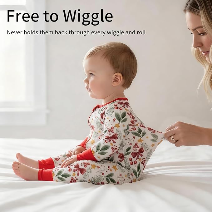 Weiwei Pajamas for Baby Boys & Girls Footies, Viscose from Bamboo Baby Romper, Baby Sleepers, 2-Way Zippy PJs, YKK