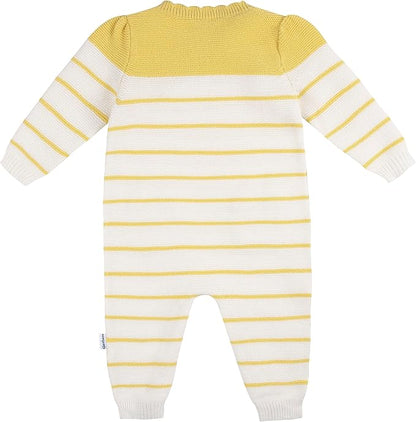 Gerber Baby Girls' Sweater Knit Romper Jumpsuit
