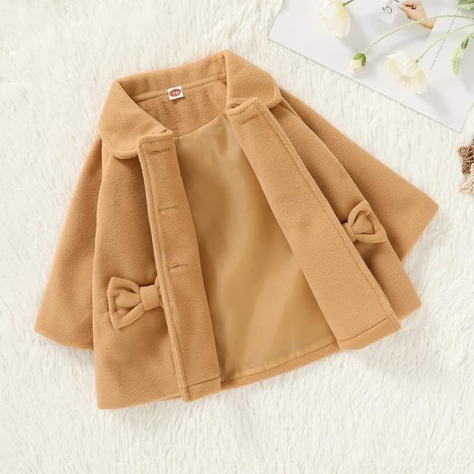 Baby Coats Fall Winter Kid Baby Girl Cloak Button Jacket Clothes Baby Outwear Clothes