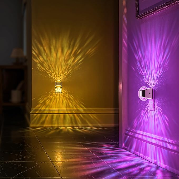 Night Lights Plug into Wall, Star Projector for Bedroom, Silver Night Light Projector for Kids, 9-Color RGB Galaxy Nightlight with Dusk to Dawn Sensor for Bathroom, Home Gaming Room Decor Gifts