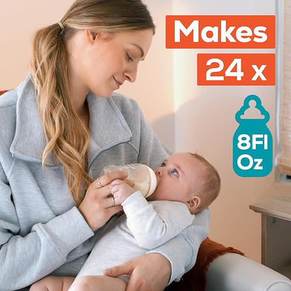 Enfamil Nutramigen Hypoallergenic Baby Formula with Iron, Lactose Free, Colic Relief from Cow's Milk Allergy Starts in 24 Hours, Brain Building DHA, Concentrated Liquid, 8 Fl Oz, 24 Bottles