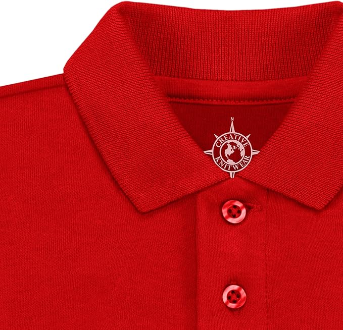 Creative Knitwear College Baby Polo Bodysuit Solid - Team Logo, Multiple Colors, for Boys & Girls (0-12 Months)