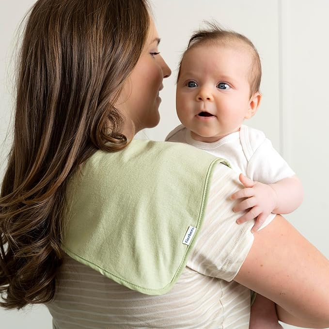 Gerber Baby Unisex Burp Cloth, 5 Count, Pink Blue, Size 10.5" x 21" (Pack of 12)
