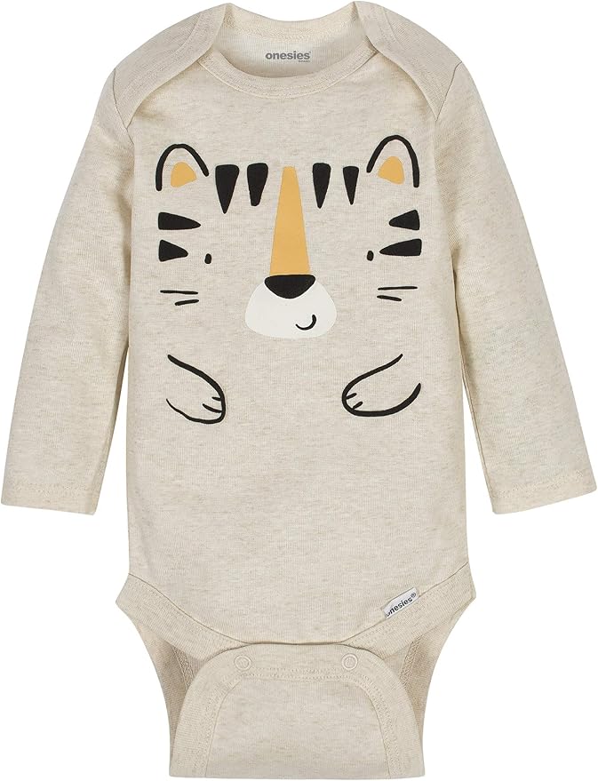 Onesies Brand, Unisex Baby, 6-Pack Long Sleeve Bodysuits