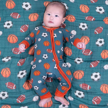 LollyBanks Baby Pajamas, 2-Way Zipper Infant Romper, 95% Viscose Made from Bamboo and 5% Spandex, Baby Sleepers