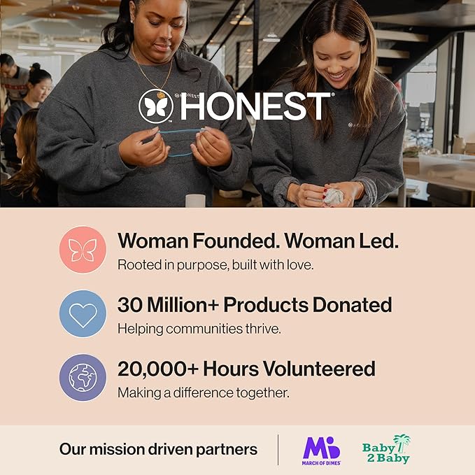 The Honest Company Clean Conscious Multi-Use Wipes Unscented Hypoallergenic Baby for Sensitive Skin 99% Water Plant-Based Compostable Rose Blossom 288 Count