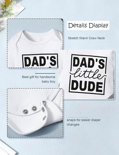 Fommy Newborn Baby Boy Clothes New to The Crew Letter Print Romper+ Pants+Hat 3PCS Outfit