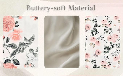 Newborn Baby Sleeper Gown - Knotted Nightgown Coming Home Outfits for Baby Girl - 2-Piece Set With Hat