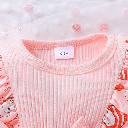 Hnyenmcko Newborn Baby Girl Christmas Clothes Infant Red Plaid Romper Dress Ruffle Long Sleeve Ribbed Bodysuit Headband Set