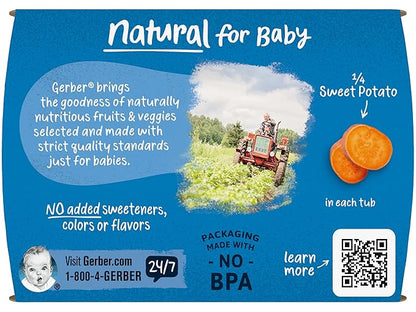 Gerber Natural for Baby 1st Foods Baby Food Tubs (Sweet Potato)