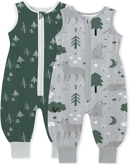 TotAha Toddler Sleep Sack with Legs, 0.5 TOG Light and Soft Baby Sleeping Bag, Walker Sleep Sack for Babies 12-24M, 2T-3T