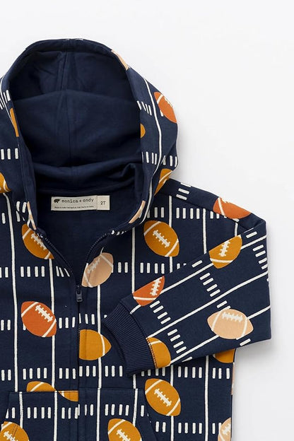 monica + andy Sporty Sweatsuit, 100% Organic Cotton Clothes for Boys & Girls, Outfit Sizes For Kids, Toddler & Infant