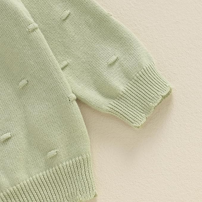 Baby Girl Cardigan Sweater Long Sleeve Button Up Knit Sweatshirt Jacket Toddler Baby Girl Fall Outfits