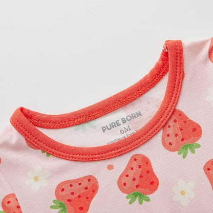 pureborn Baby Girls Boys Bodysuit Super Soft Cotton Romper 0-24 Months