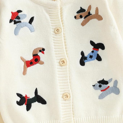 Baby Girl Cardigan Sweater Long Sleeve Button Up Knit Sweatshirt Jacket Toddler Baby Girl Fall Outfits