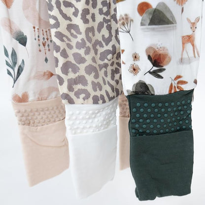 ITSY BITSY BOUTIQUE Viscose Bamboo Baby Pajamas - Boys and Girls Footie Sleeper Convertible 2-Way Zipper Sleeper