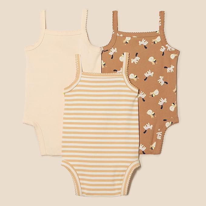 Amazon Essentials baby-girls Sleeveless Bodysuits