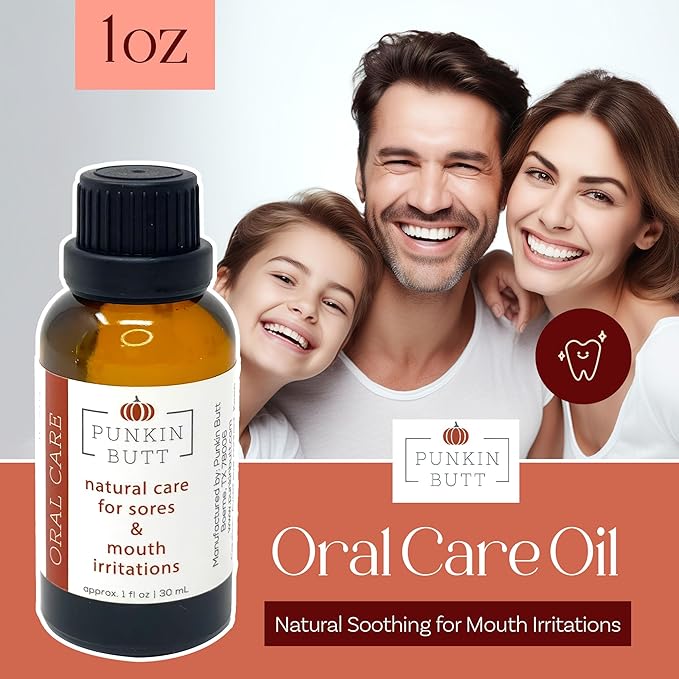 Punkin Organic Tooth & Gum Relief Oil - Pre-Diluted Clove Essential Oil Herbal Blend | Natural Daily Use Soothing Drops for Mouth Irritation | Chamomile & Peppermint Infusion (1oz)