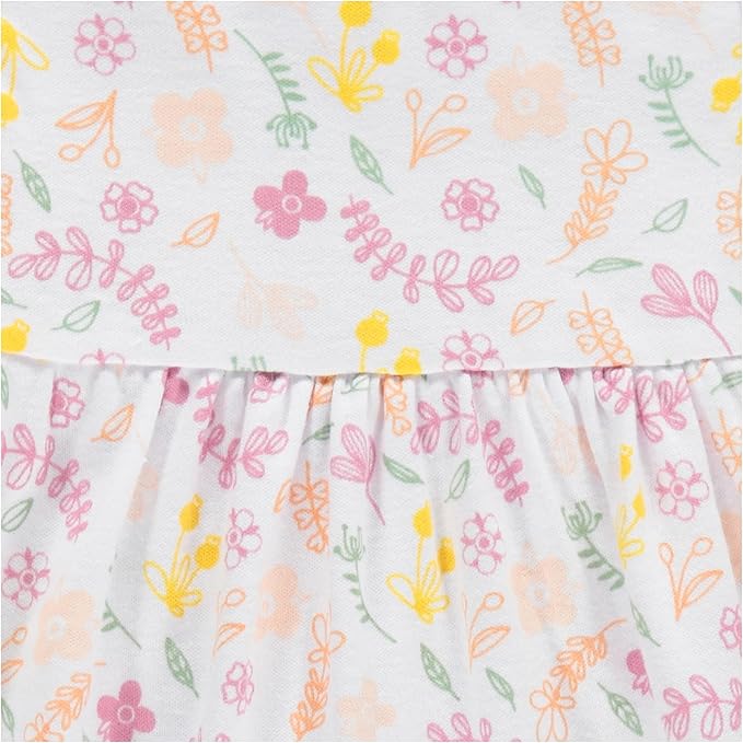 Cudlie 2-Pack Baby Girls’ Dresses – Adorable Prints and Everyday Value - 0-3M to 24M